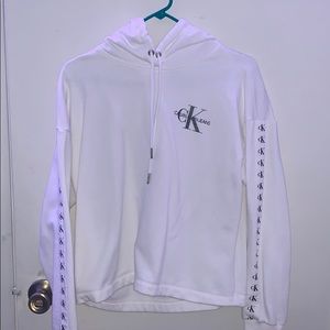 All white Calvin Klein Hoodie !